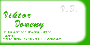 viktor domeny business card